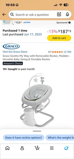 Graco smooth swing