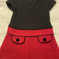 Bonnie Baby Black And Red Toddler Dress Size 18 Months 
