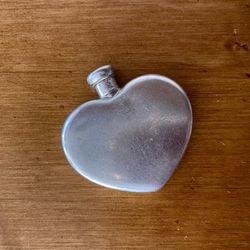 Vintage Tiffany & Co. Sterling Silver Heart Shaped Perfume Bottle