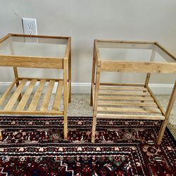 IKEA Small Tables (Glass top) - $5 Each