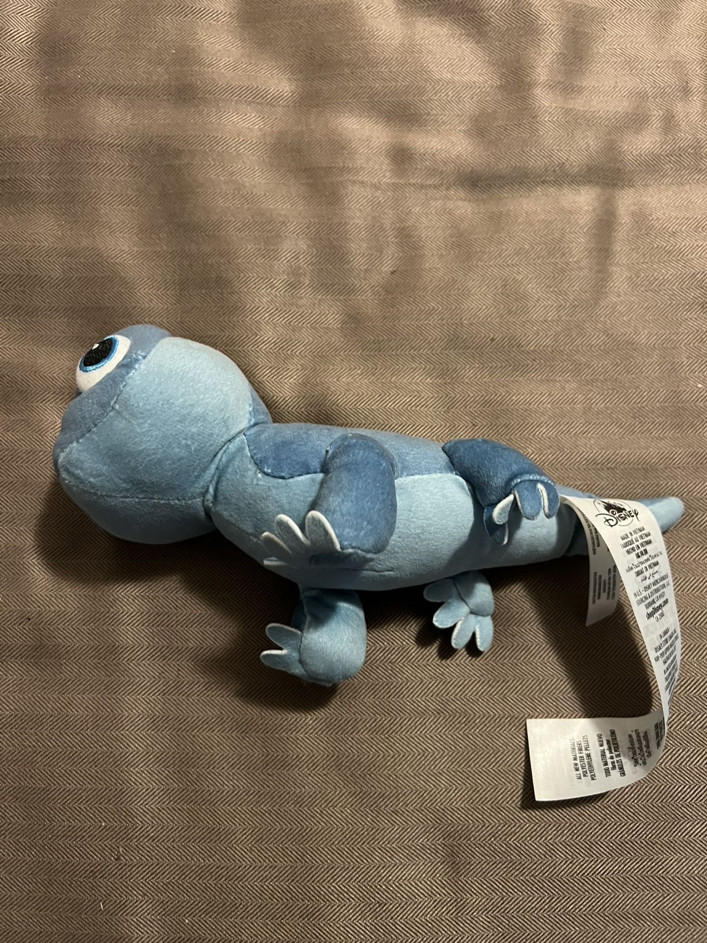 Disney Frozen II Bruni The Fire Spirit Blue Plush Stuffed Salamander 10"
