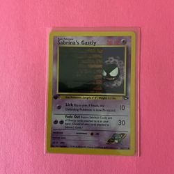 1st Edition Sabrina’s Gastly 96/132 Pokemon Card from Gym Challenge 