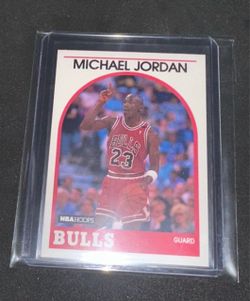 1989-90 NBA Hoops Michael Jordan Bulls Card