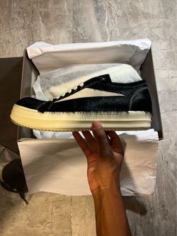 Rick Owen fur sneakers men’s 9