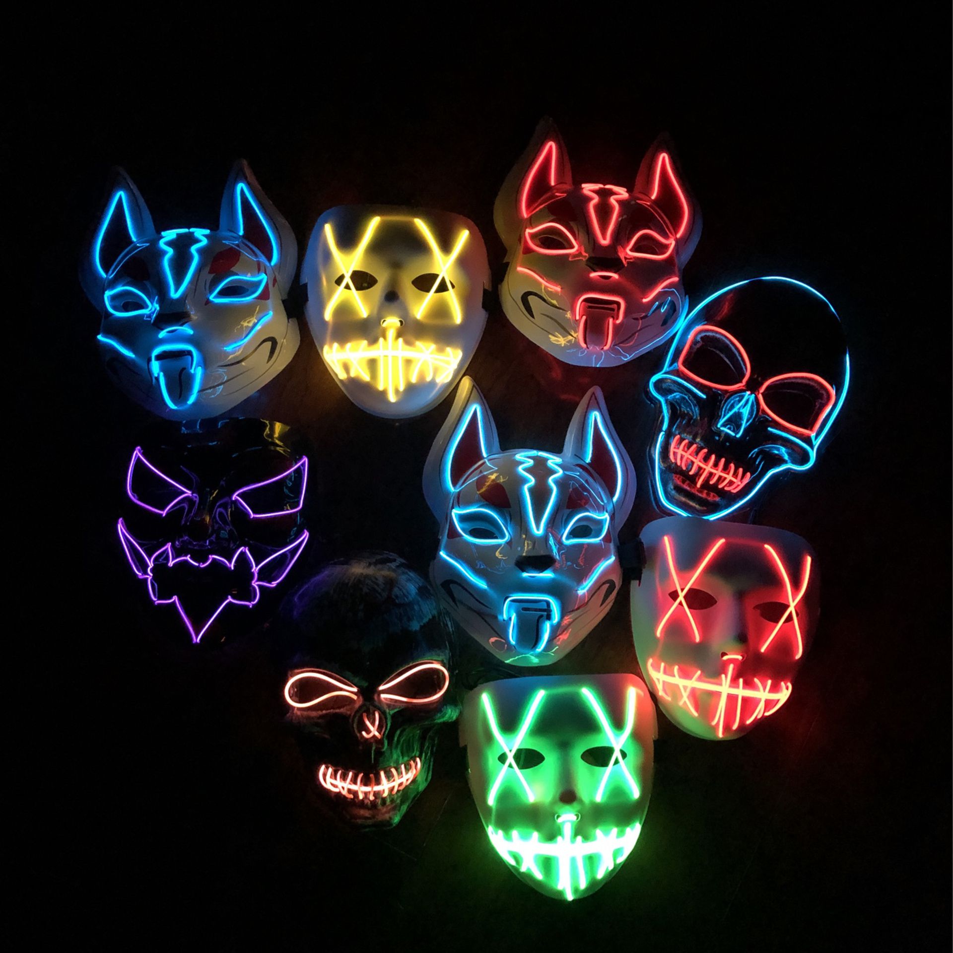 LED Halloween Costume Mask Blowout Limited Quantities!!