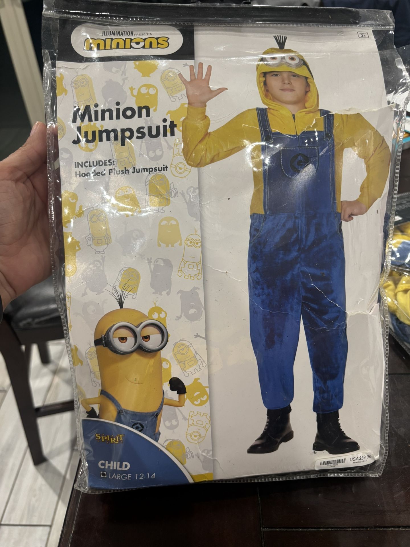 Kids Large Minion Halloween Costume
