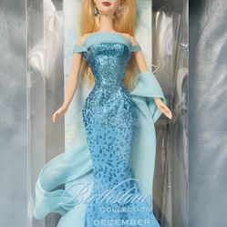 December Turquoise Birthstone Collection Barbie Doll from 2002, Mattel B2397