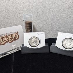 Washington Silver Quarter and Barber Silver Quarter 