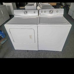 Washer and gas dryer set with warranty 