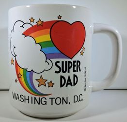 Super Dad Washington D.C. Souvenir Mug – Made in Korea