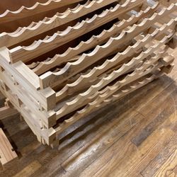 Wooden Wine Shelf 