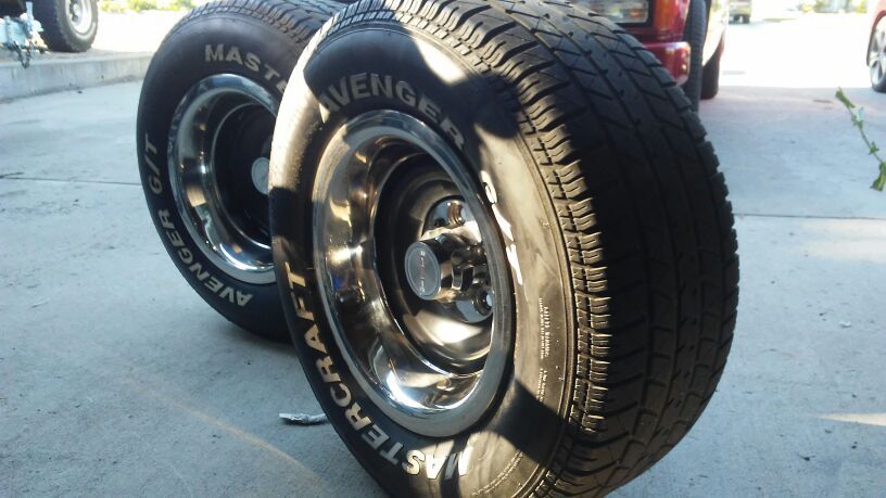 15x10 15x8 Gmc Chevy 5x5 Truck Rally Wheels With 275 60 15 Tires For 