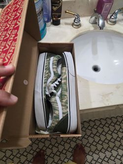 Vans olive  green 11.5