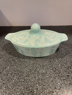 Blue Harbor 2.5 Qt. Casserole Dish in Sea foam Floral