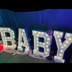 BABY Light Up Marquee Letters
