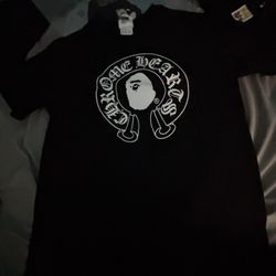Chrome heart bape shirt