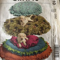 McCall’s M5410 Pattern for Pet Bed and Accessories New Uncut
