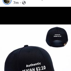 WINNING TEAM Authentic ISAIAH 61:10 Hats No Circle R, $200 Call (309)242-2025, Leave Voicemail With Contact Info 👍
