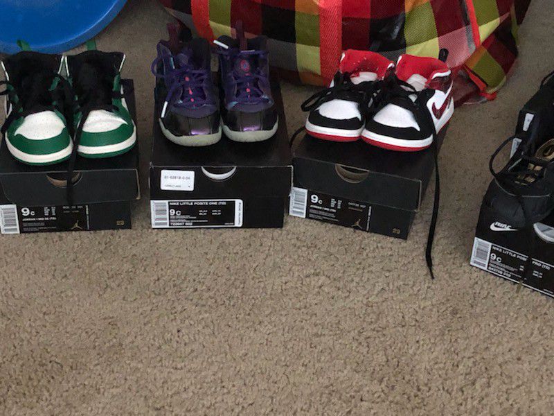 MULTIPLE KID SHOES SIZE 8C AND 9C