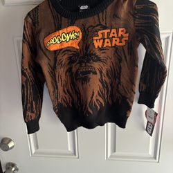 STAR WARS Chewbacca Sweater Boys Size S