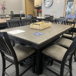 Counter Height table with six chairs