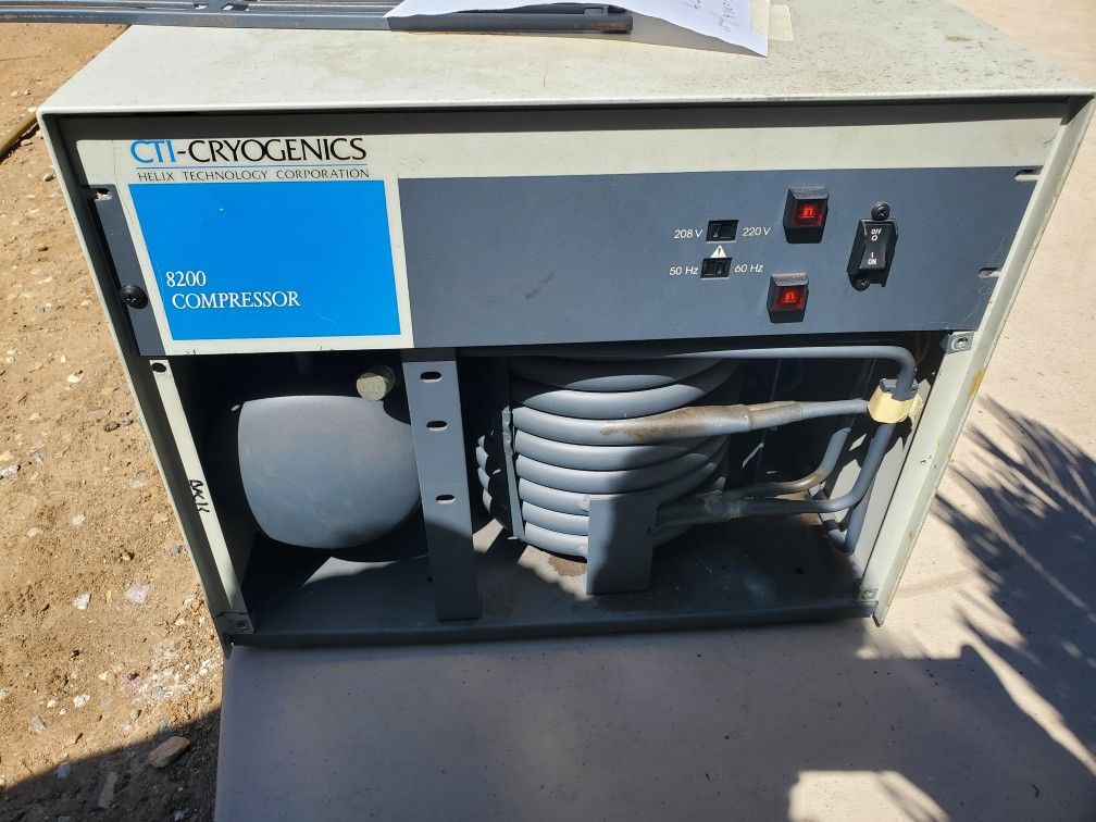 CTI-8200 Cryo Pump Compressor Working? Parts