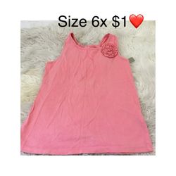 Blouse Great Condition For Girls Size 6x 🌸🌸🌸