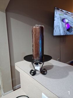 Small candle holder with candle included