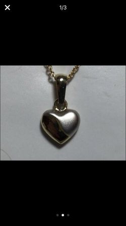 Gold heart pendant