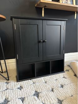 Black Wall Cabinet