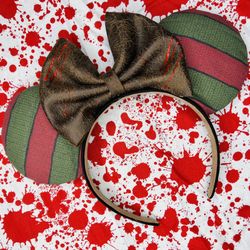 Freddy Krueger Halloween Minnie Ears 
