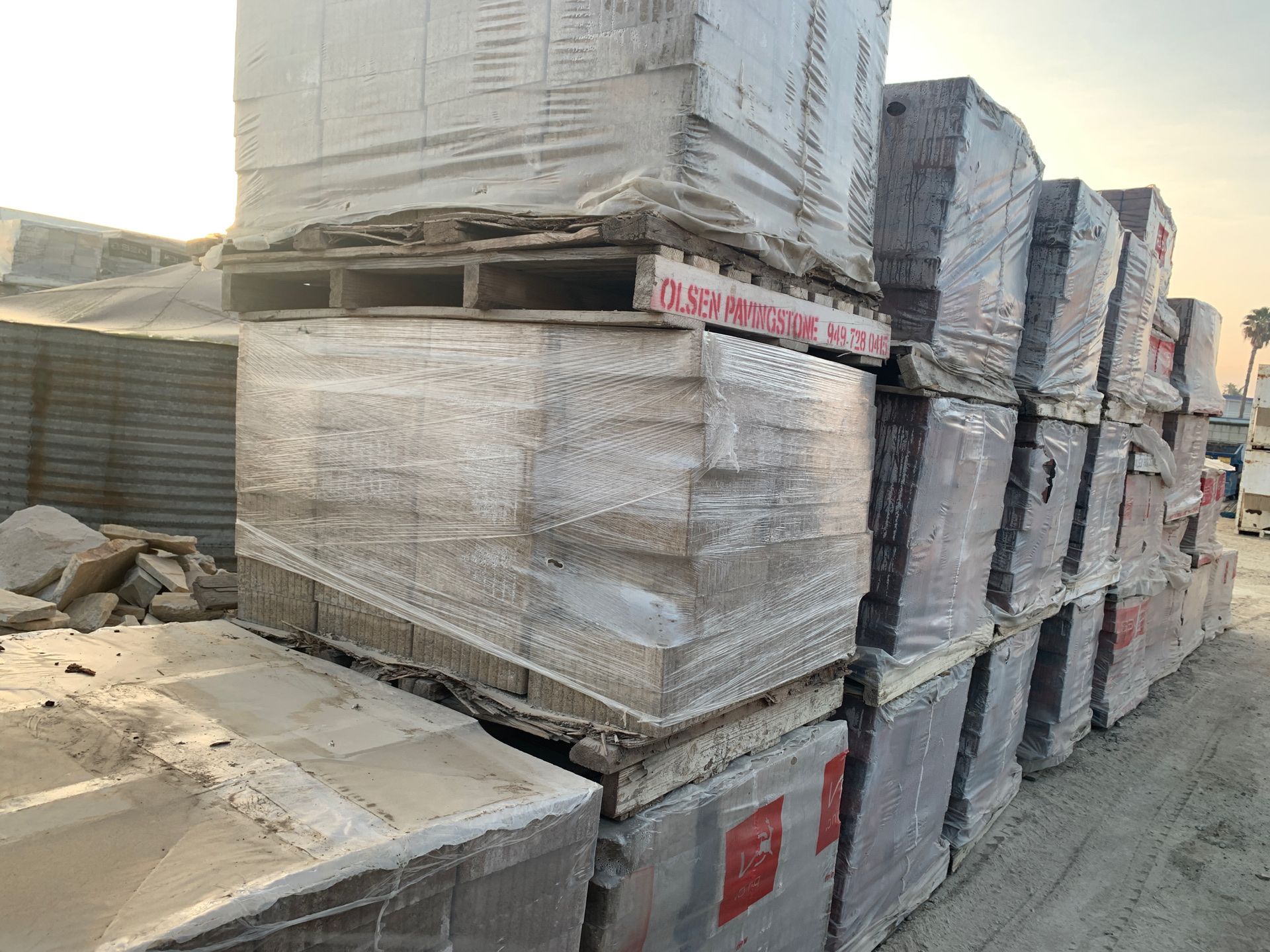 80 mm pavers 12x12 pallets