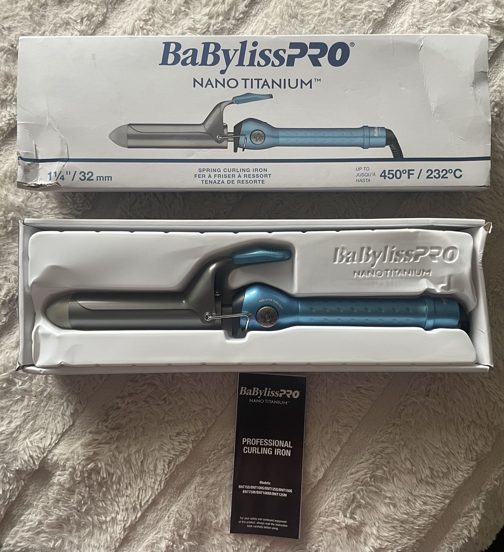 Nano Titanium Spring Curling Iron, Professional Hair Wand, Tool for Stylists, Nano Titanium Technology for Tight Curls or Loose Waves