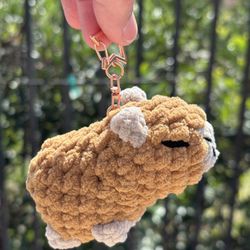 Capybara Keychain Handmade 🧶 Crochet 🧶 Plushie 