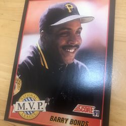 Barry Bonds Pirates Baseball Cards