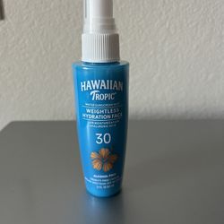 Hawaiian Tropic Weightless Hydration Face Mist Sunscreen SPF 30