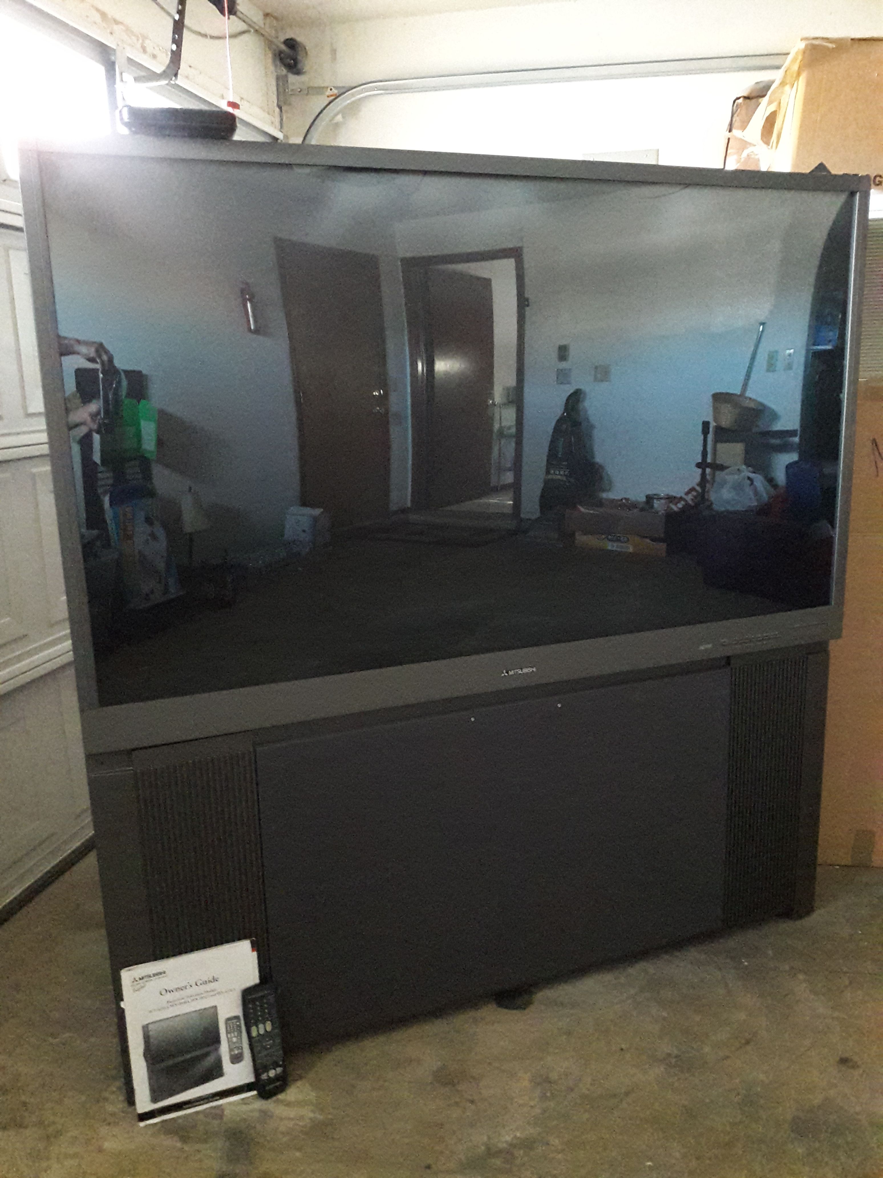 60" Mitsubishi Projection TV. With digital box
