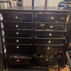 Black Storage Bin Organizer 