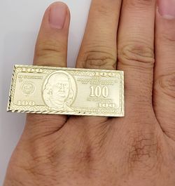 100 dollar bill ring