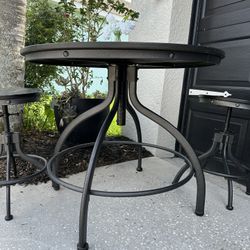 Gray Adjustable Table And Bar Stools Wesley Chapel 