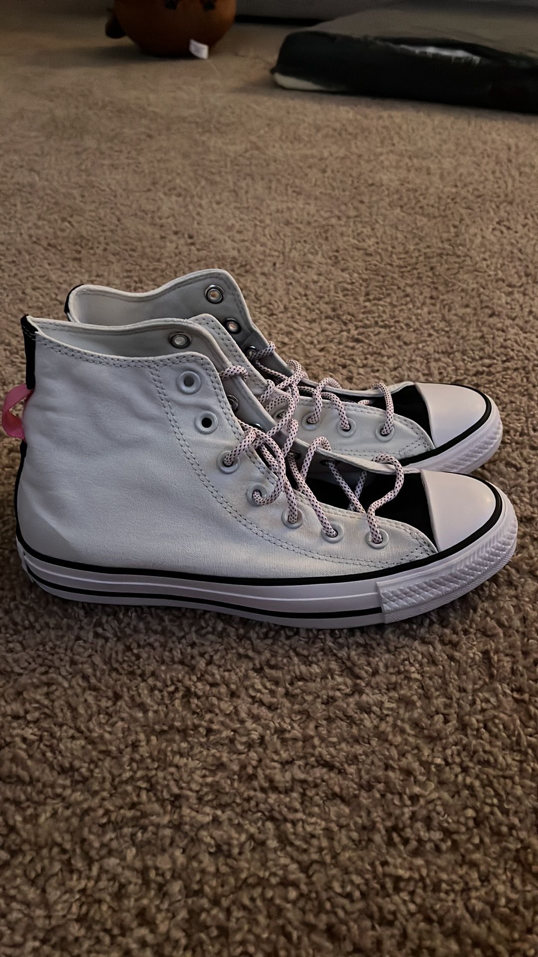 Black And White High Top Converse