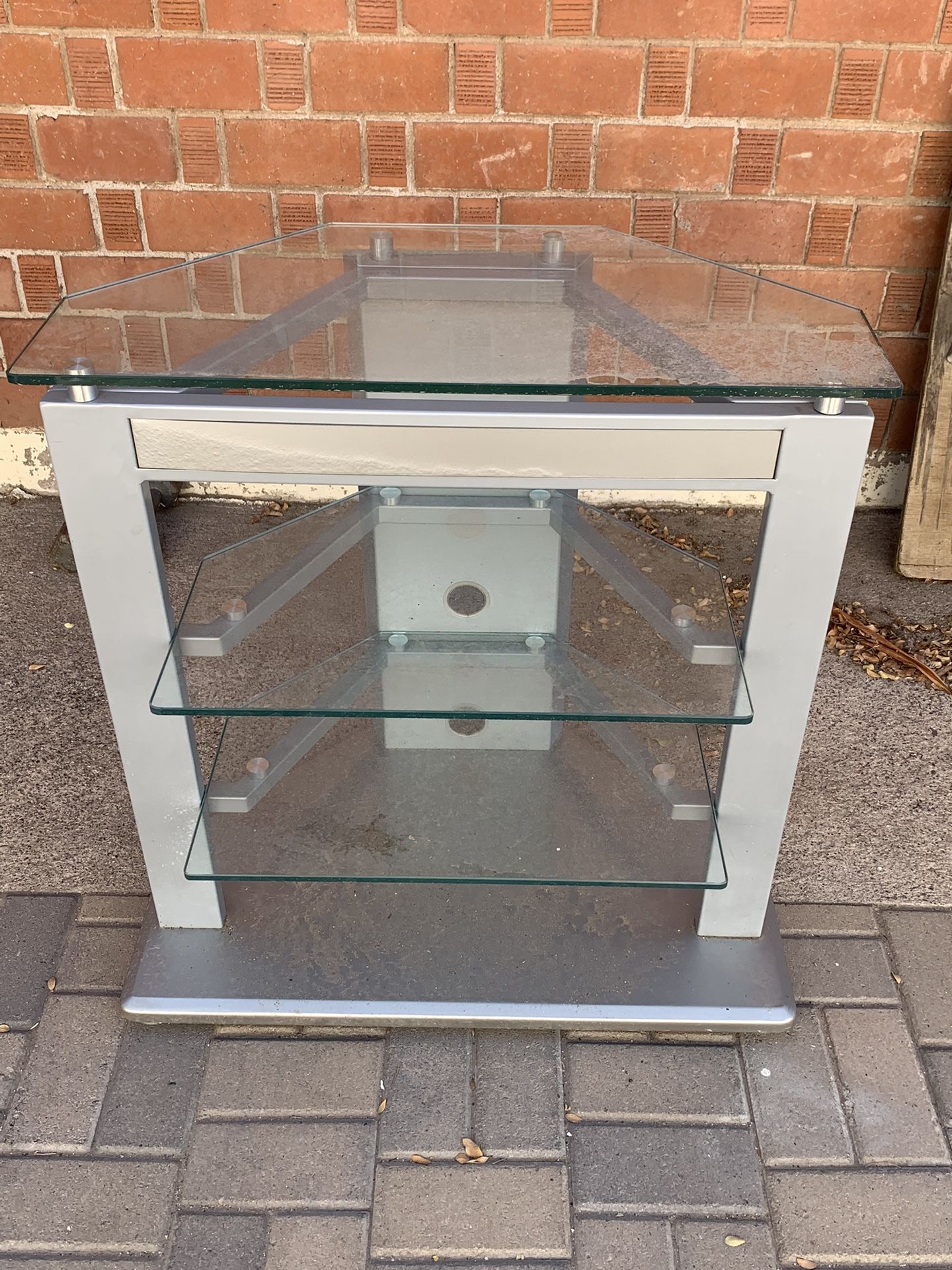 Great Furniture Glass Metal Media Center