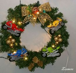 Street bike wreath