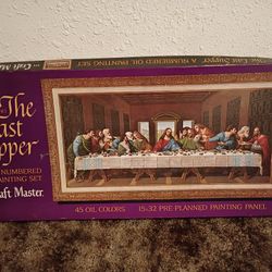 Leonardo DaVinci The Last Supper Paint By Number Kit