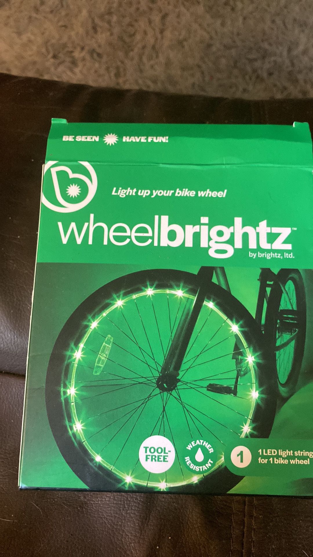 Light up bike wheel