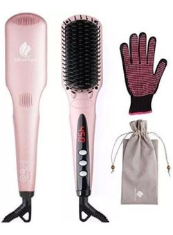 NEW MiroPure Ionic Hair Straightener Brush Model:S102 