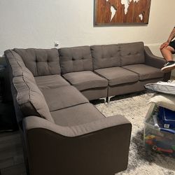 Modular Grey Couch 