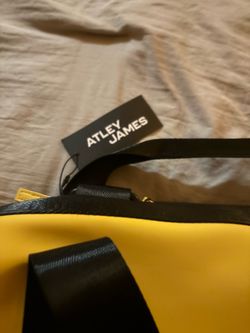 Yellow black duffel bag large