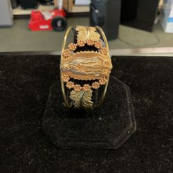 14KT Tricolor Virgin Mary Bangle 41936-1