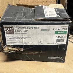 21 Degree Round Head Strip Nail